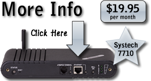 $19.95 per month! - Systech 7710 Wireless Modem